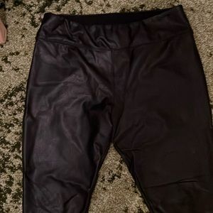 Faux Leather Pants